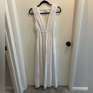 Abercrombie Crinkle Textured Smocked Waist Maxi Dress